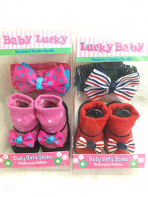 Baby socks baby hair button cartoon baby socks manufacturer
