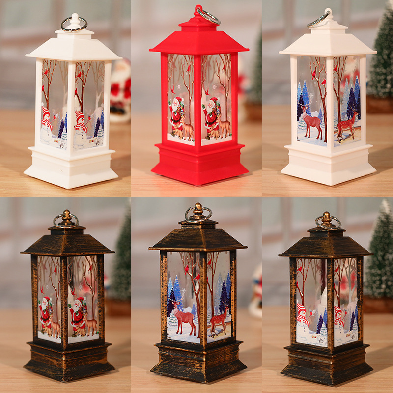 Cross-border wholesale of Christmas wind lights, LED electronic candles, table lamps, night lights, decorations for the elderly, snowmen, and tabletop ornaments