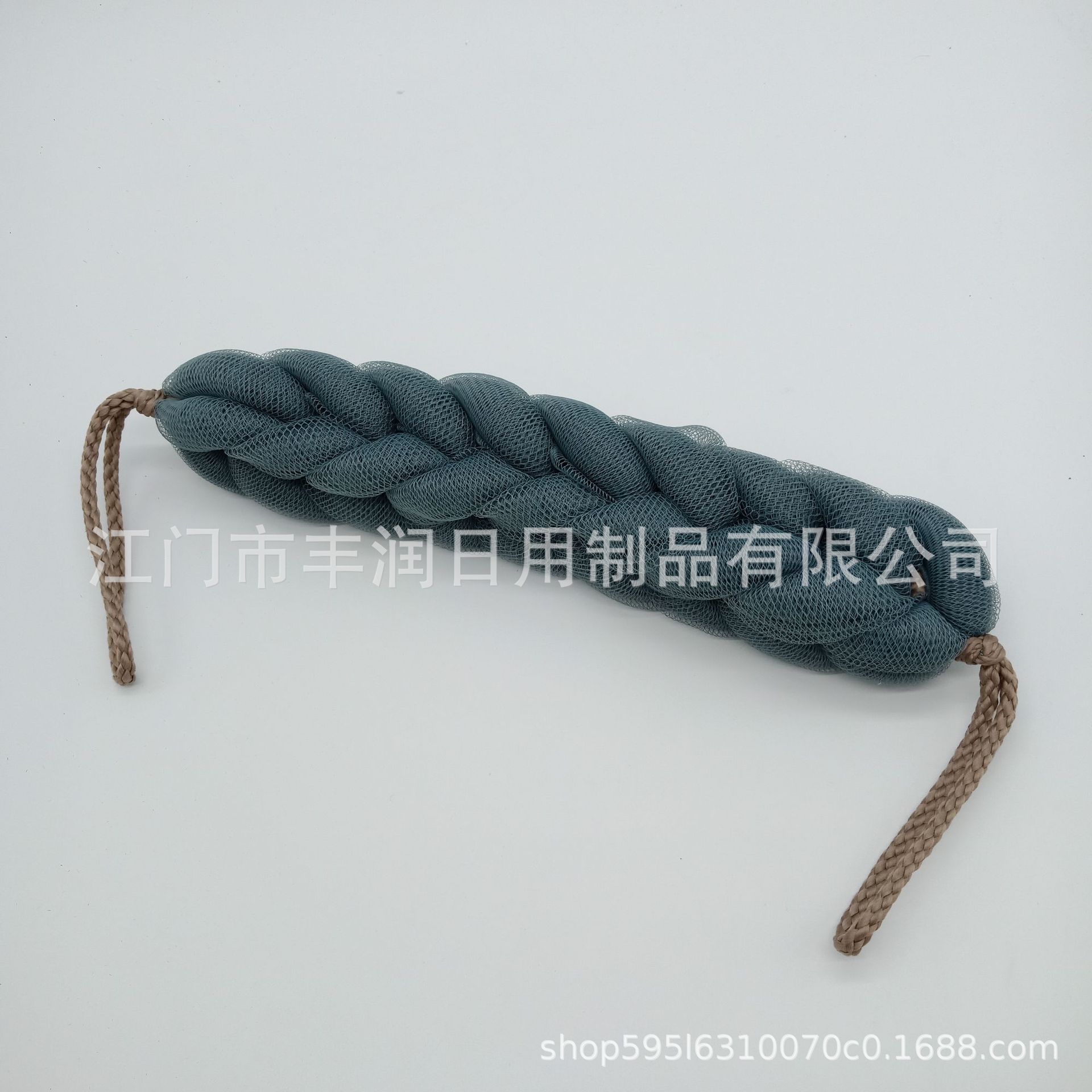 Nine-section bath bar, single-color bath ball, bath flower pull back towel, hand-pulled long strip spliced bath flower manufacturer wholesale Specification image