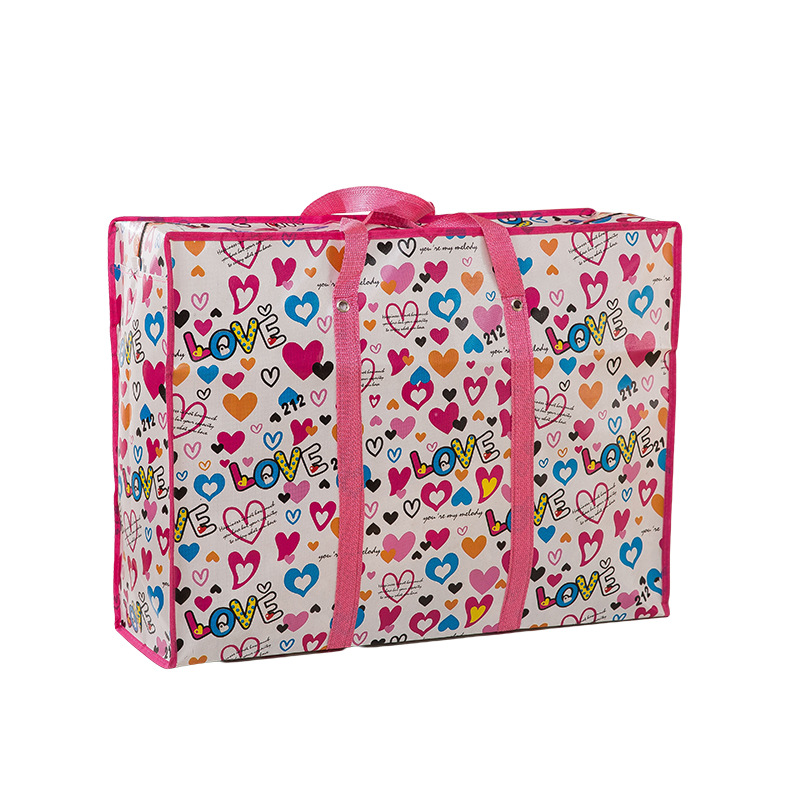 Wholesale Large Capacity Woven Moving Bags Non-Woven Storage Bags Customized Waterproof And Thick Portable Moving Duffel Bag Item Picture