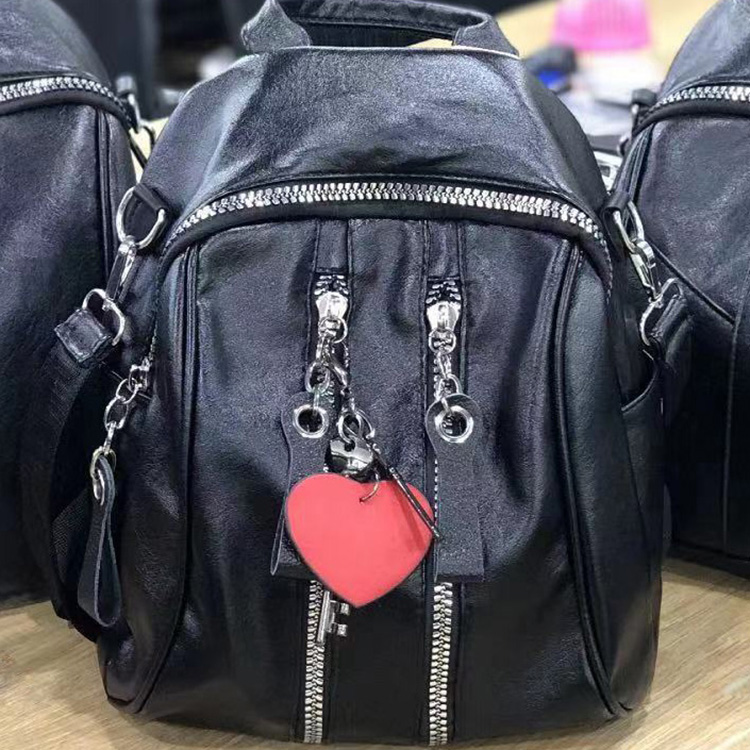 A tripod bag trend women bag 8097 women bag new versatile backpack soft leather large capacity leisure backpack