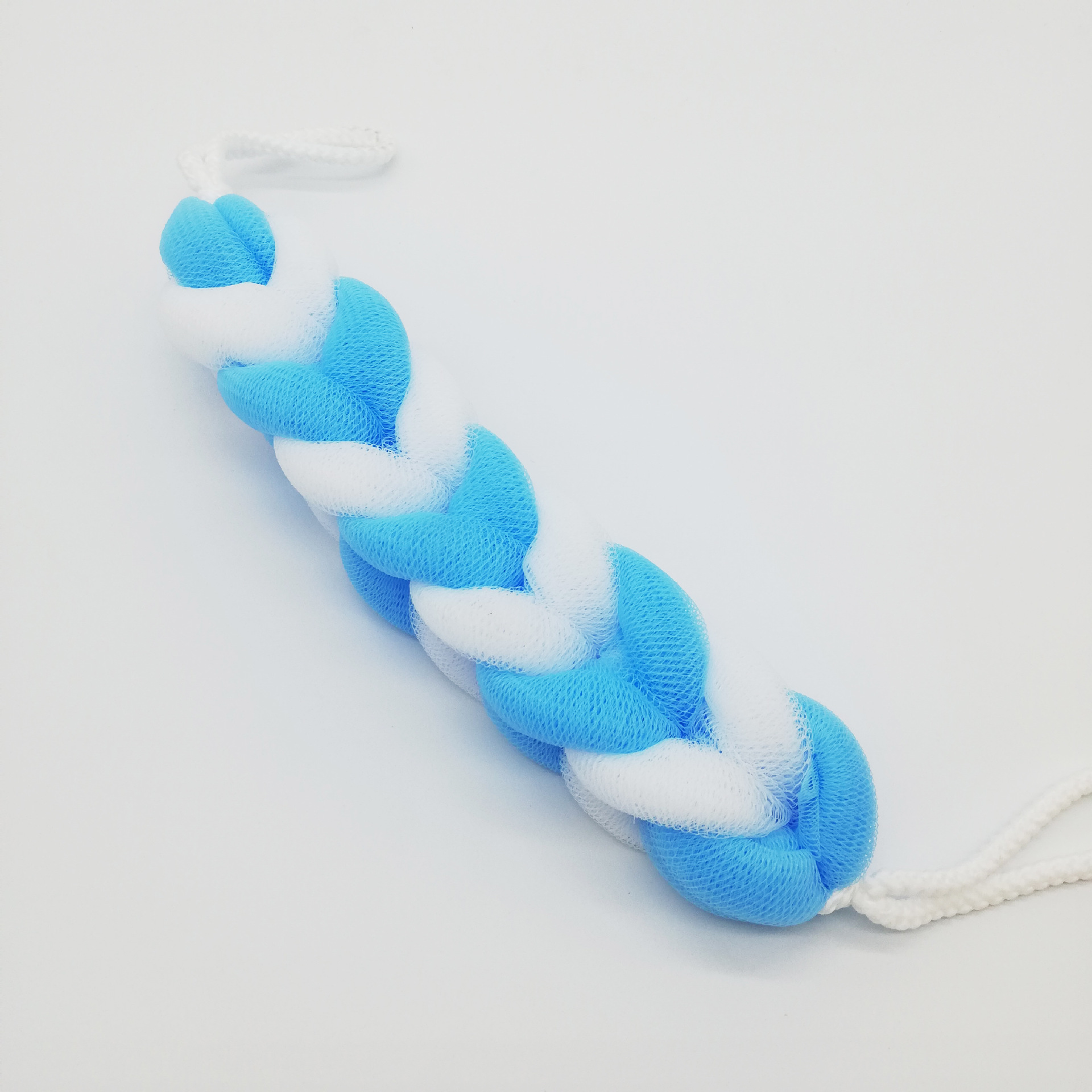 Long strip net bubble bath scrubbing towel, hand-held back-pulling strip bath bar, double-sided bath ball wipe manufacturer wholesale