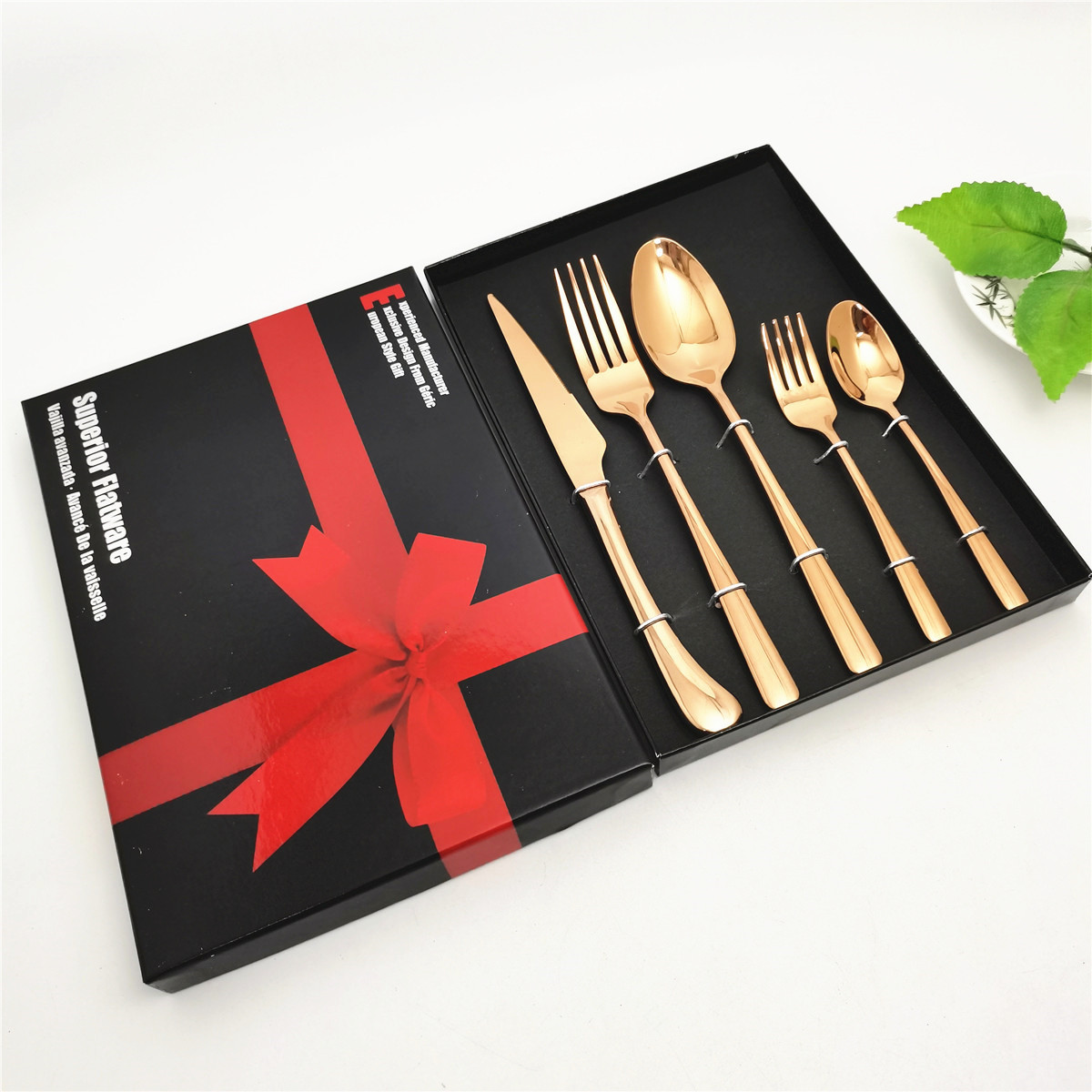 New Era Elegance A169 Series 5-piece Western-style 304 tableware set, wholesale stainless steel tableware in Jieyang Item Picture