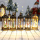 圣诞节内景风灯复古家居饰品仿古小六角玻璃罩风灯创意烛台摆件图