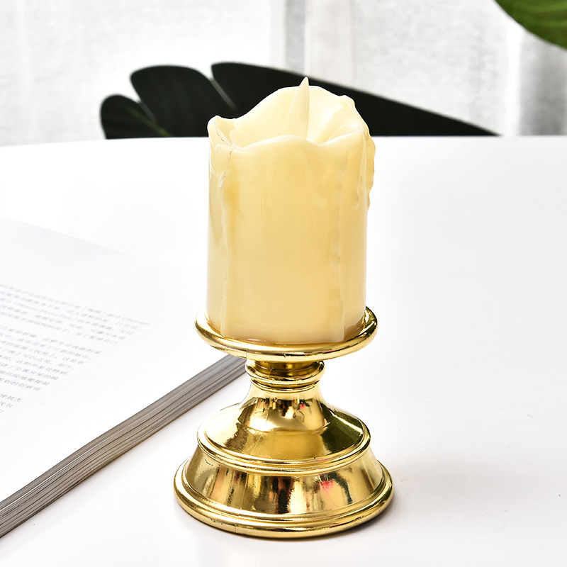 Wholesale of golden ins retro candlesticks, tearful swinging candles, romantic birthday party desktop scene decoration supplies details Picture