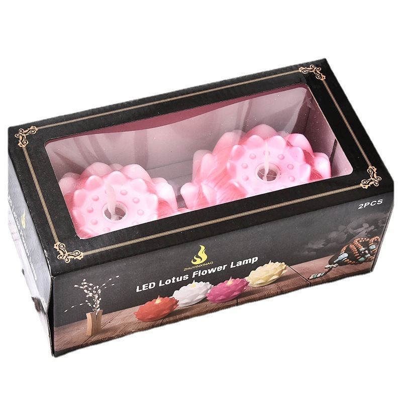 Creative simulation lotus LED blessing lamp, swinging candle, lotus lamp, lotus candle lamp, Buddhist use manufacturer wholesale Item Picture