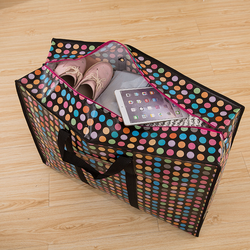 Wholesale Large Capacity Woven Moving Bags Non-Woven Storage Bags Customized Waterproof And Thick Portable Moving Duffel Bag Application Scenario