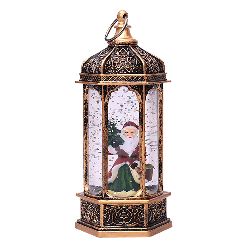 Christmas European-style retro water feature wind lights, led wish lights, hand-held night lights, crystal sequin lights, Christmas gifts details Picture