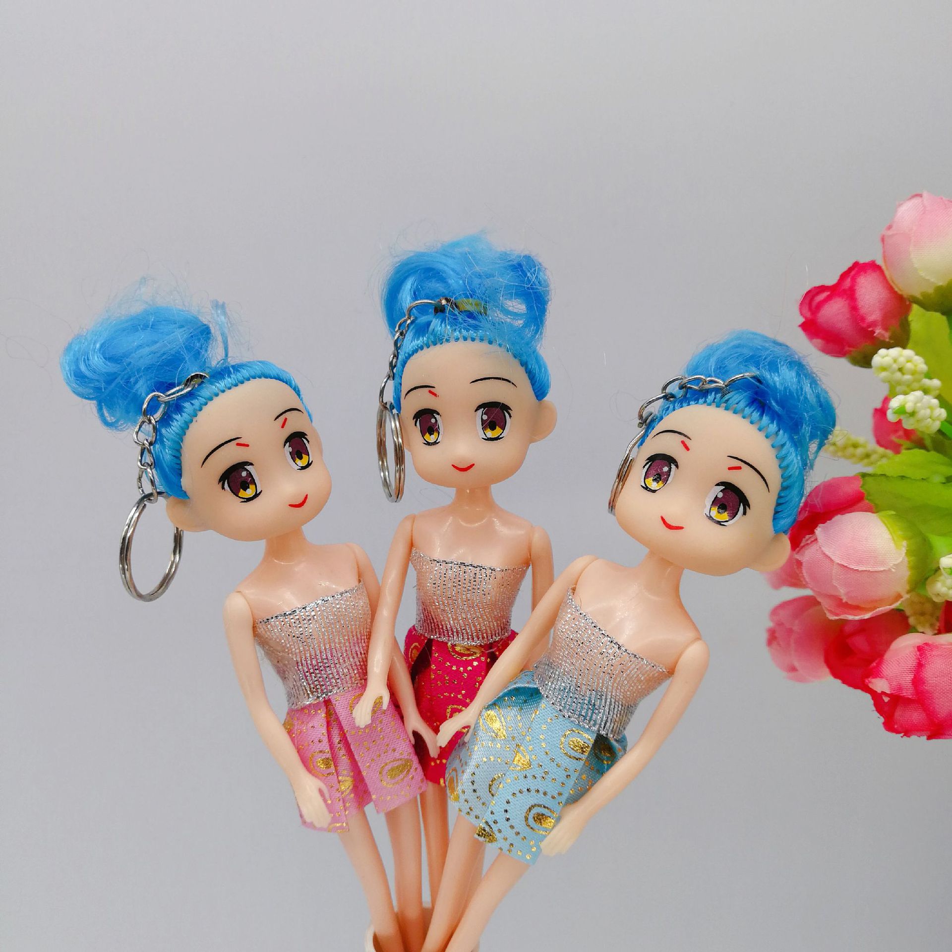 Wholesale of new small-head, long-legged, dreamy doll children's toys, schoolbags, hanging decorations, and confusing doll small gifts details Picture