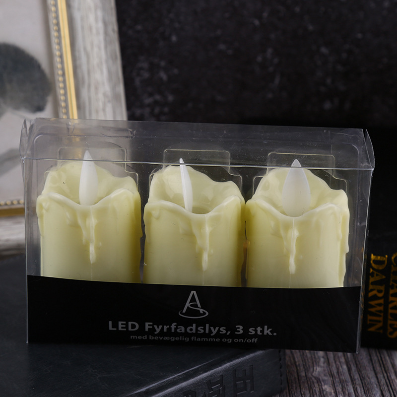 Simulated candle swaying, shaking, slanting mouth, tears, LED electronic candle light, bar, wedding, restaurant guiding lighting