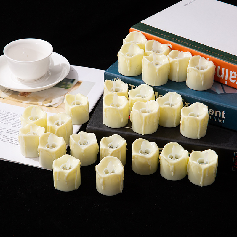 Factory direct supply of Halloween party illuminated electronic candles, bar and wedding decoration led simulation smokeless candles Specification image