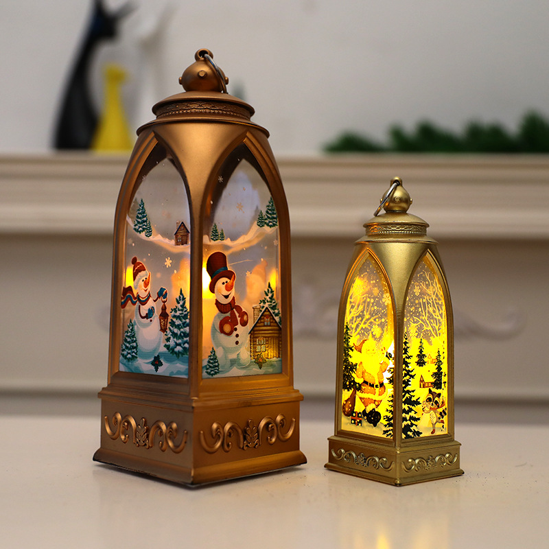 Cross-border wholesale of Christmas decorations, LED lights, golden arches, wind lights, night lights, Santa Claus, snowmen, reindeer