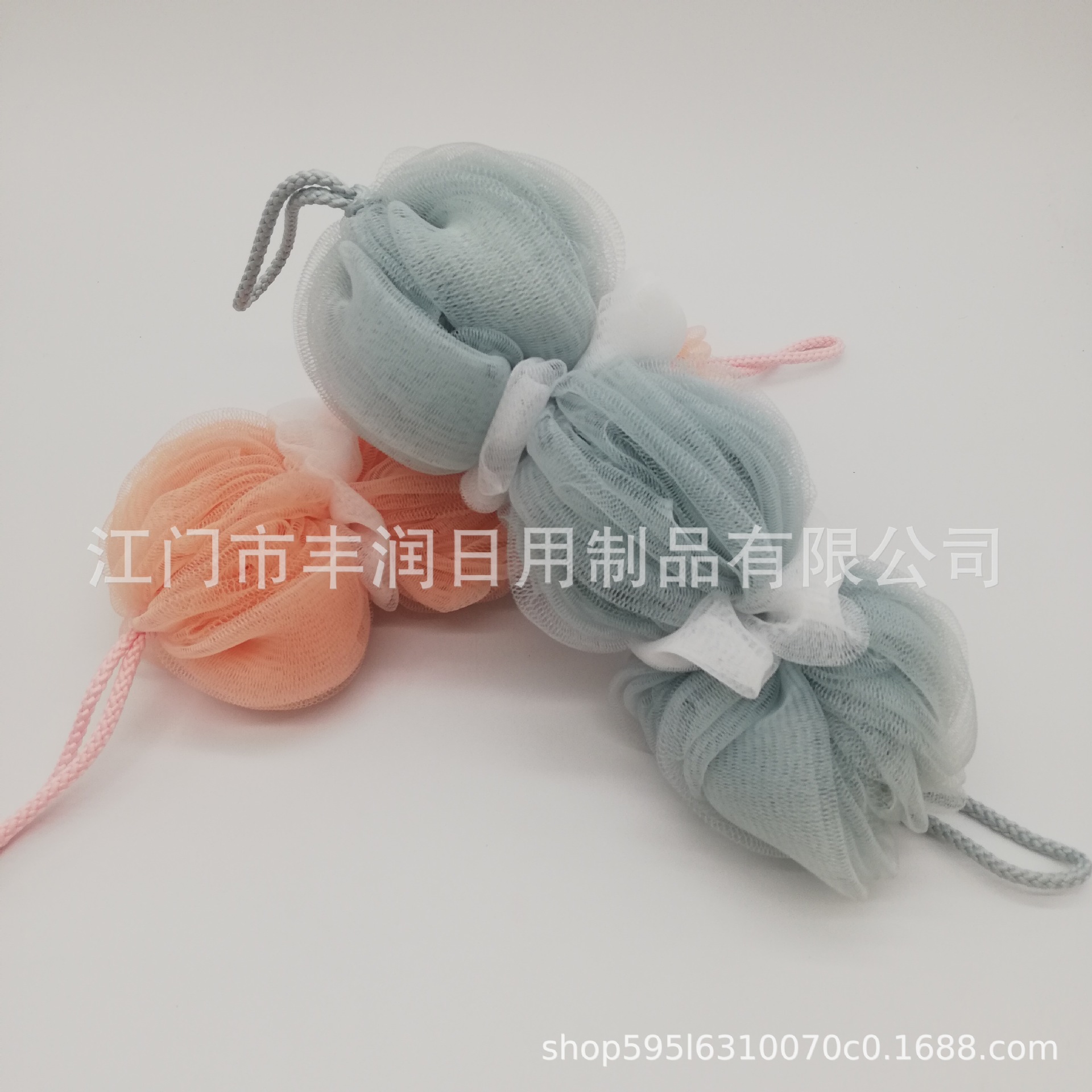 Source factory's colorful bath flower lantern ball bath strips, soft bathing and scrubbing tools for both men and women, bath products Specification image