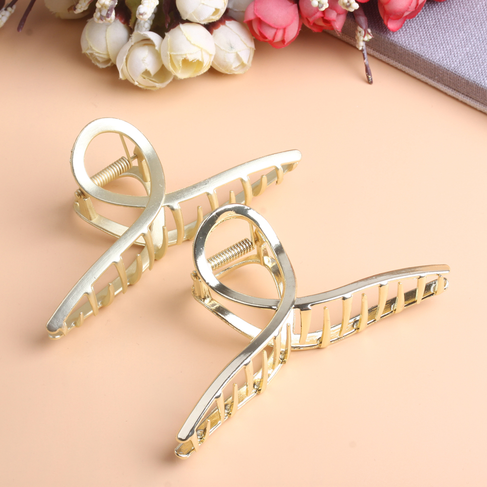 10 yuan tienda accesorios tuba metal parte posterior de la cabeza clip de captura de red de cabello clip de pelo clip de tiburón clip de pelo clip de cabeza