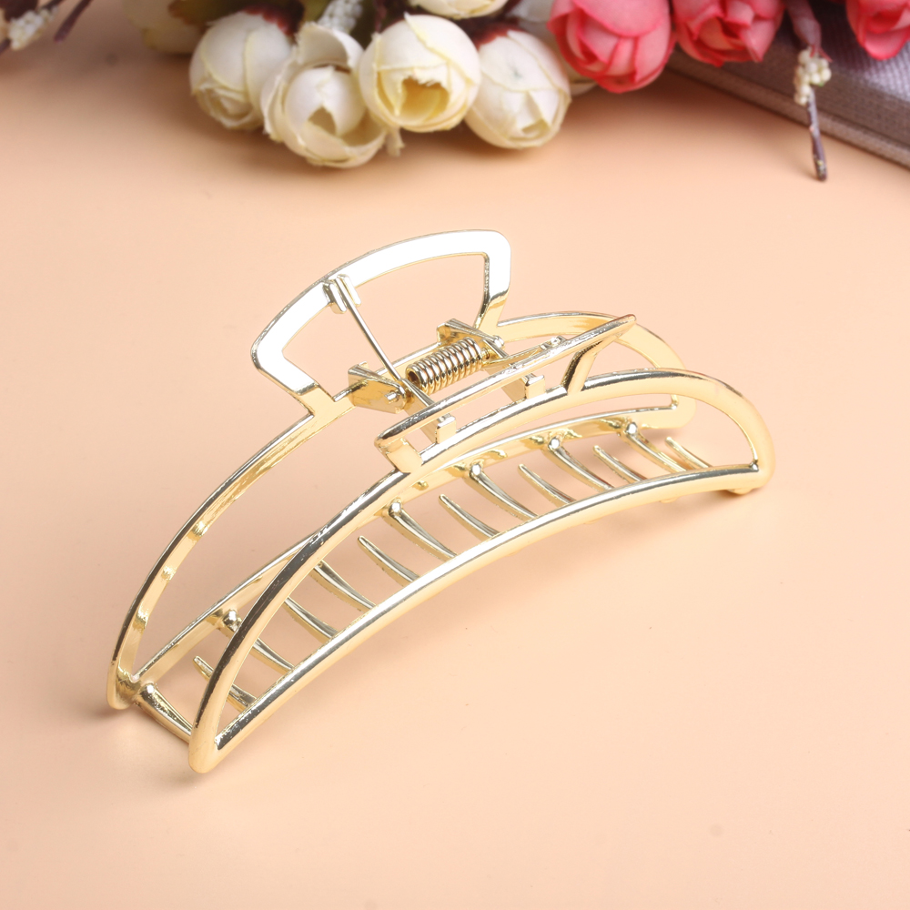 10-yuan store accessories, large metal back head gripper, popular hair clip, hair plate, shark clip, hair clip, headwear clip Item Picture
