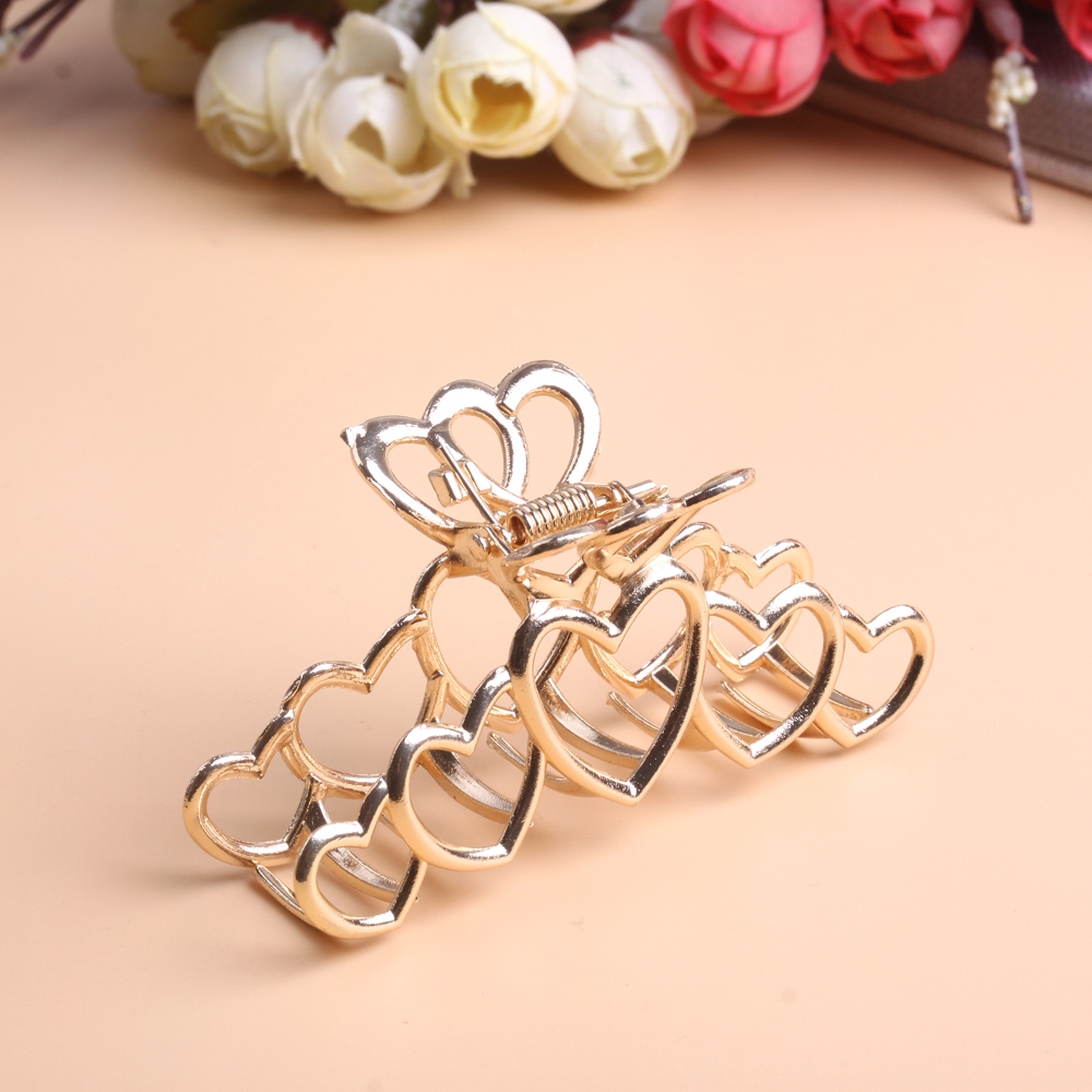 6-yuan store accessories: Metal matte brushed color preservation, shark hairpin, large volume, large hairpin, back of the head Specification image