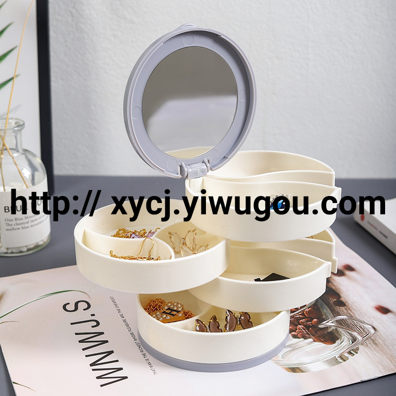 Rotating multi-layer jewelry box, earring storage box, jewelry, earrings, necklace and accessory rack Application Scenario
