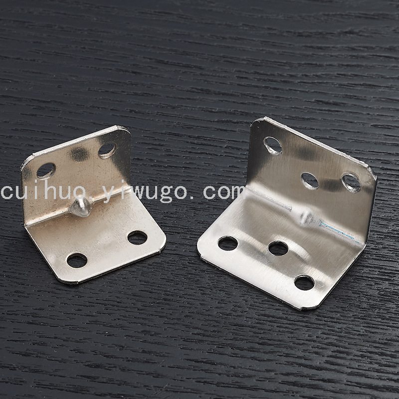 Wholesale of stainless steel right-angle brackets for hardware accessories, furniture fasteners, and stainless steel L-shaped Angle brackets Item Picture