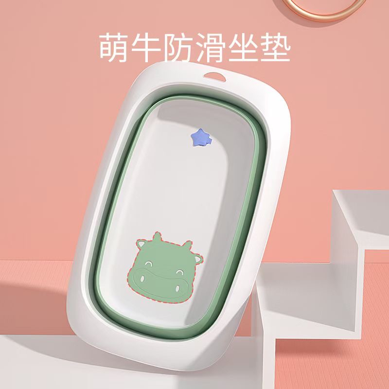 Baby folding bathtub