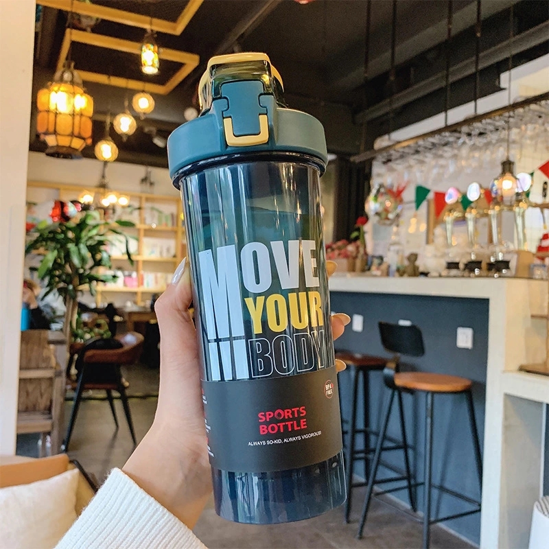 New fashionable Korean-style ins pop-up plastic cup, outdoor portable large-capacity cup, sports and fitness shaker cup Application Scenario