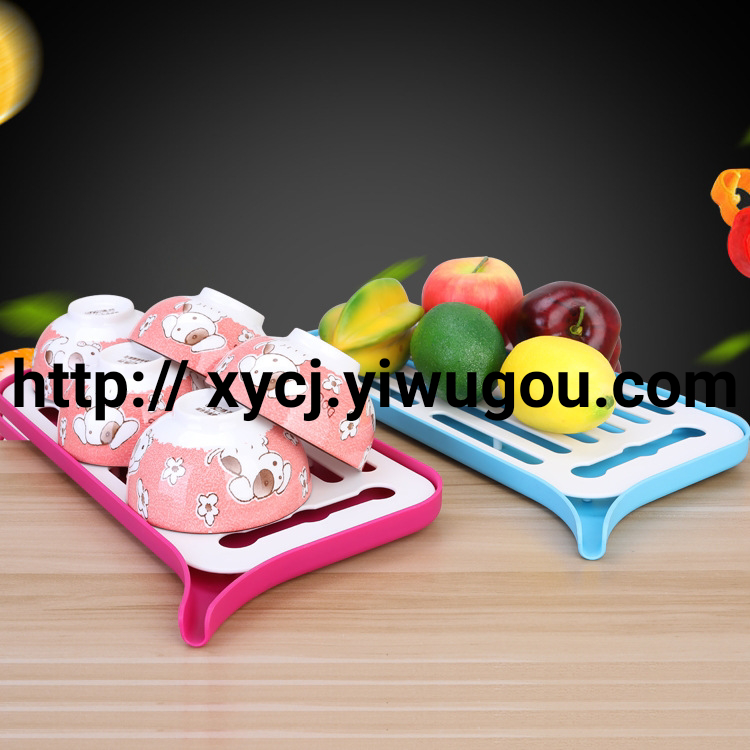 Creative hollowed-out multi-purpose drainage tray, kitchen storage cup, plate and bowl draining rack