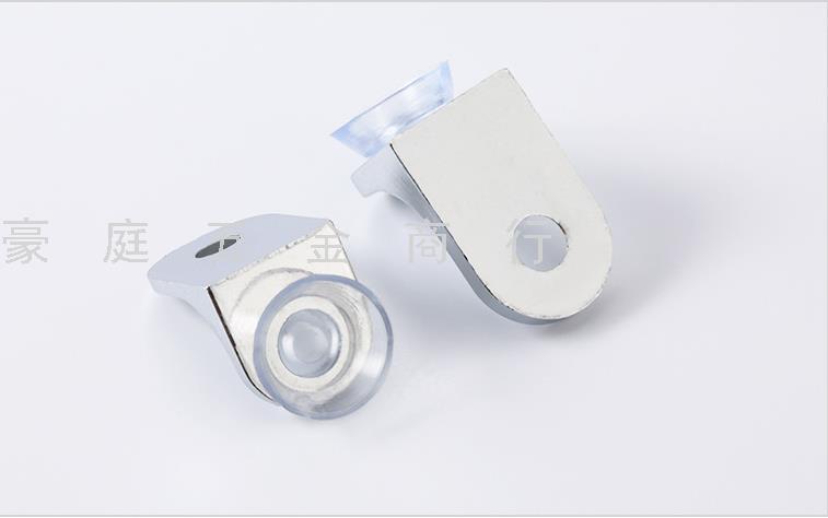 Ventosas de vidrio de siete formas soportes de chapa con esquinas redondeadas separadores fijos soportes de chapa laminada de aleación de zinc engrosados herrajes para muebles details Picture