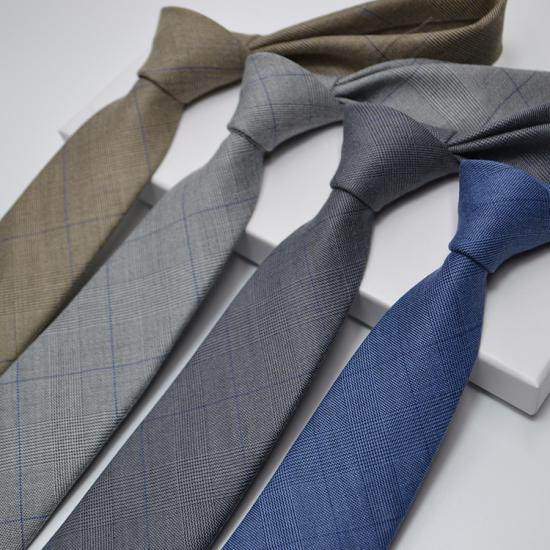 7CM new style men's business casual hand-tied tie, professional shirt tie details Picture
