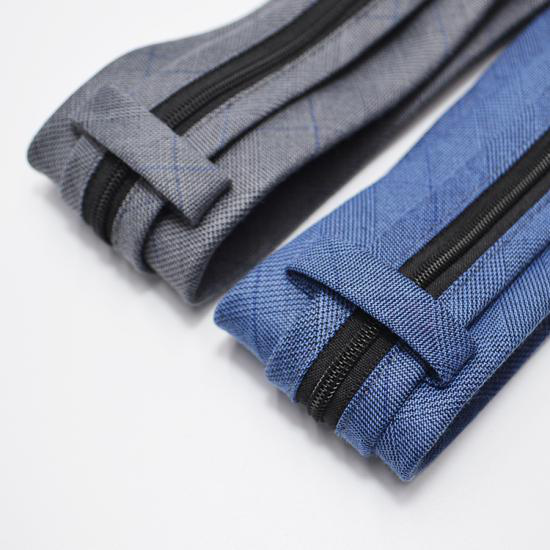 7CM new men's business casual zipper lazy tie, professional shirt tie Item Picture