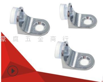Ventosas de vidrio de siete formas soportes de chapa con esquinas redondeadas separadores fijos soportes de chapa laminada de aleación de zinc engrosados herrajes para muebles Specification image
