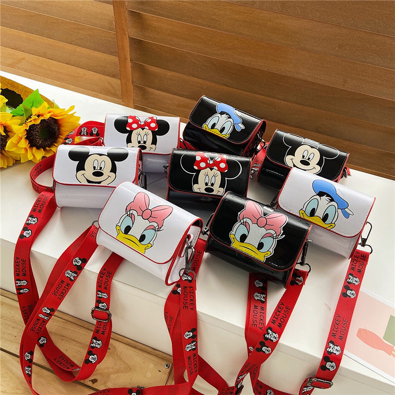 Cartoon fashion children's bag, mini printed anime single-shoulder crossbody bag, trendy Korean version small square bag for men and women, coin purse
