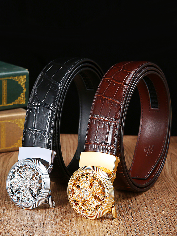 Men's Belt Men's Casual Season To Run Men's Leather Belt Automatic Z-Buckle Belt Young People's Belt ‮‮ Application Scenario