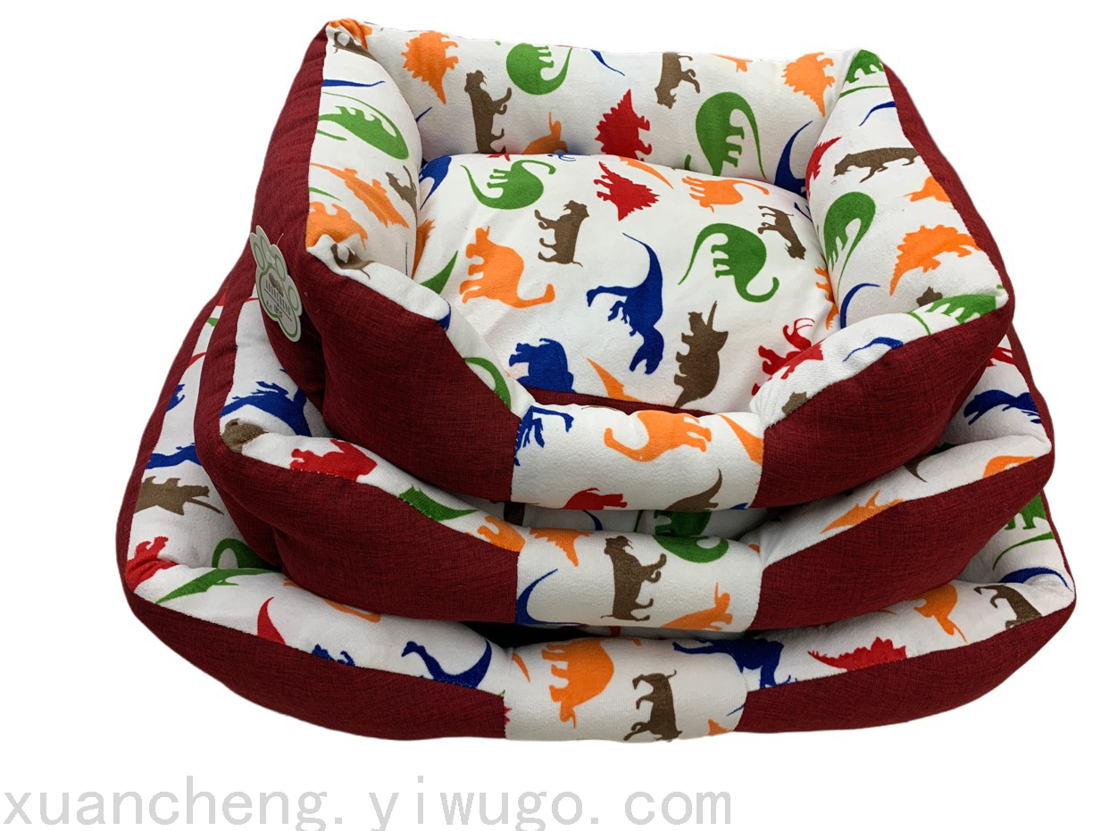 The cartoon three-piece pet dog house OPP bag packaging comes in a variety of colors and styles