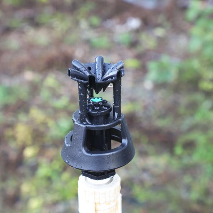 4-point European-style external rotary sprinkler garden irrigation system, garden sprinkler for dust suppression and cooling, lawn gardening Specification drawing