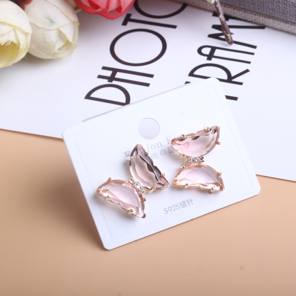 Boutique jewelry wholesale, Internet celebrity 925 silver needle stud earrings, high-end style earrings details Picture