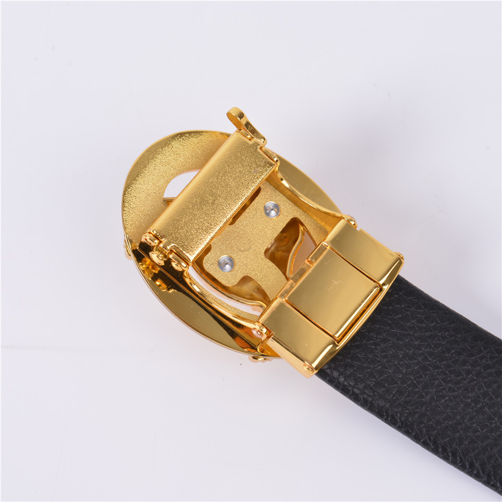 حزام جديد في منتصف العمر لرجال يرتدون شعرا أشقر من جلد الثور Item Picture