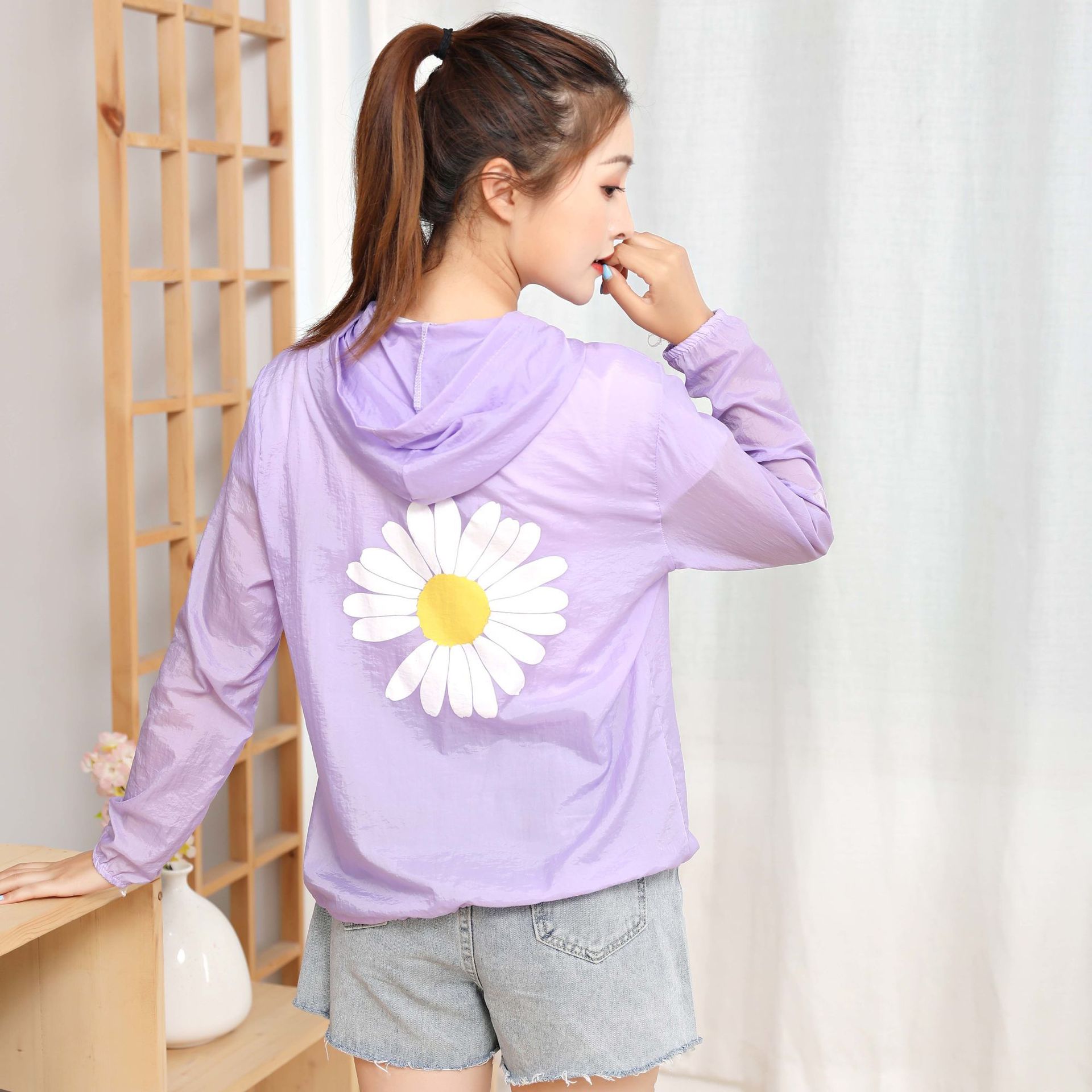 Women's UV protection short 2021 new Korean version summer sun-protective clothing, loose and versatile thin top jacket Application Scenario