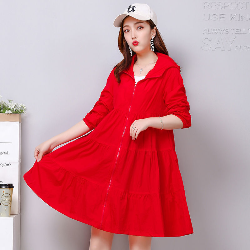 Large-sized sun-protective clothing for women in summer, mid-length, 2020 new casual and lightweight sun-protective wear, Korean-style loose jacket, trendy for women Specification image