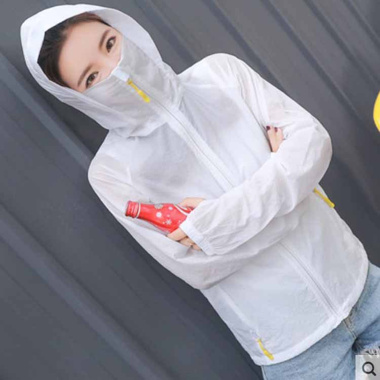 Lightweight, breathable and sun-protective women's short coat 2021 new style Korean long-sleeved loose student outdoor skin coat Application Scenario