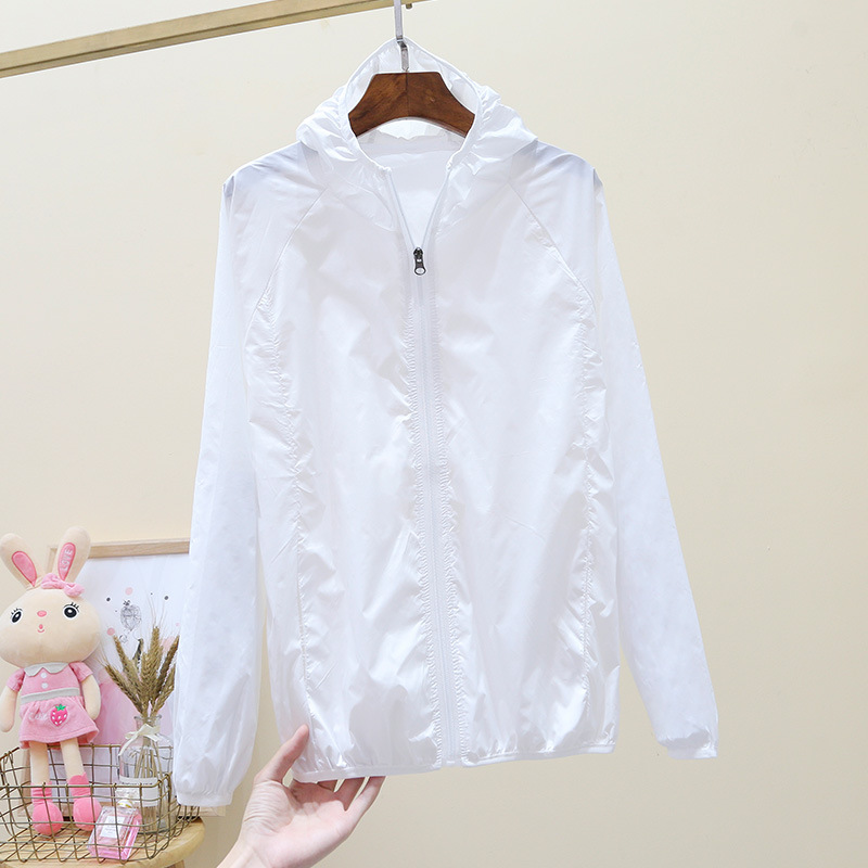 Women's short sun-protective clothing 2021 Summer new style Thin outdoor breathable cycling jacket Sun-protective clothing for women UV protection Specification image