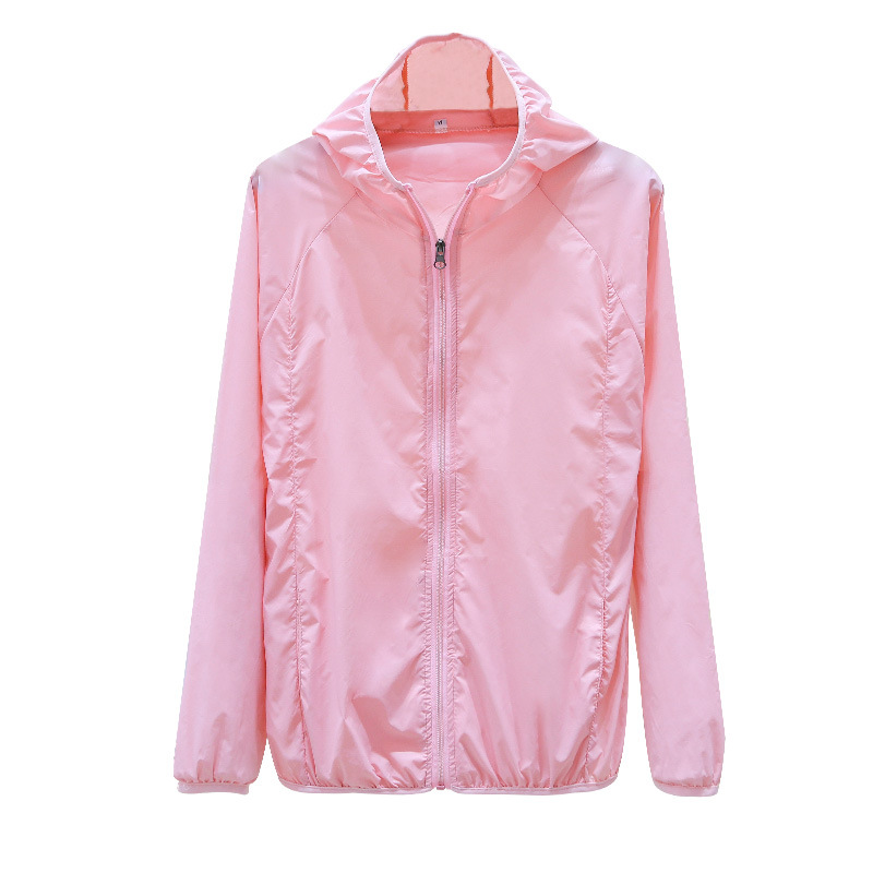Women's short sun-protective clothing 2021 Summer new style Thin outdoor breathable cycling jacket Sun-protective clothing for women UV protection Item Picture