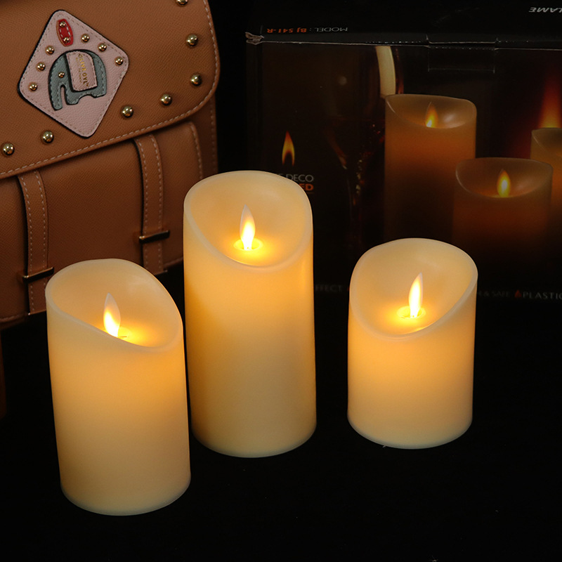 10-key simulation timing swing remote control light body electronic candle creative wedding birthday led candle light details Picture