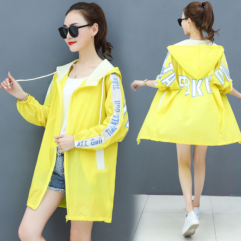 The new summer 2021 sun-protective clothing for women, mid-length windbreaker, Korean-style loose and breathable large-sized sun-protective clothing, and light jacket are trendy Application Scenario