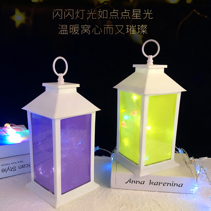 Wholesale of new LED light strings, lanterns, hanging ornaments, courtyard indoor lanterns, decorative handicrafts, 3D sheet wind lamps details Picture