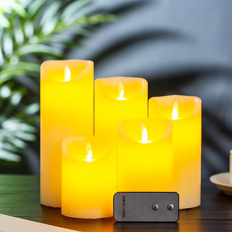 Paraffin electronic candle lamp Remote control candle timing swing lamp wedding hotel special fake flame swing candle