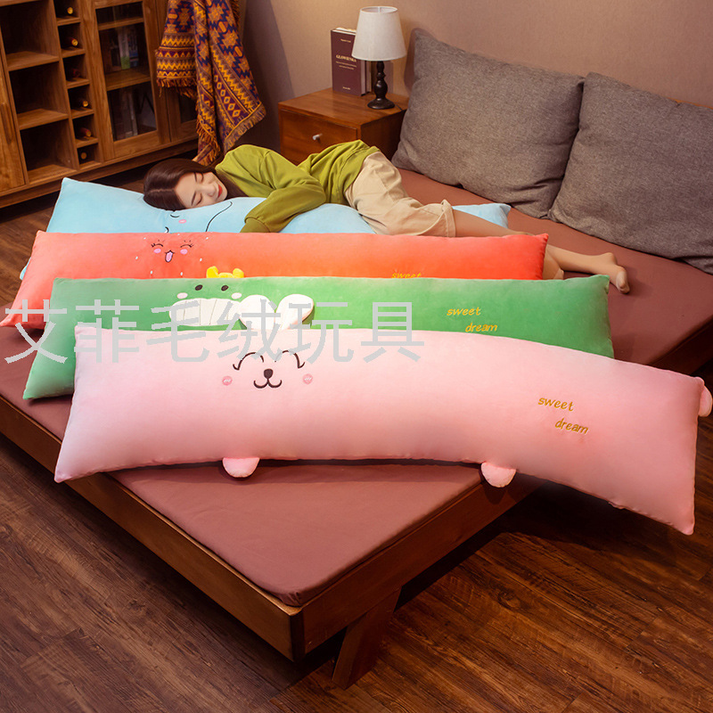 Long strip throw pillows, cute animal and fruit throw pillows, long strip sleeping dolls, gift plush toys