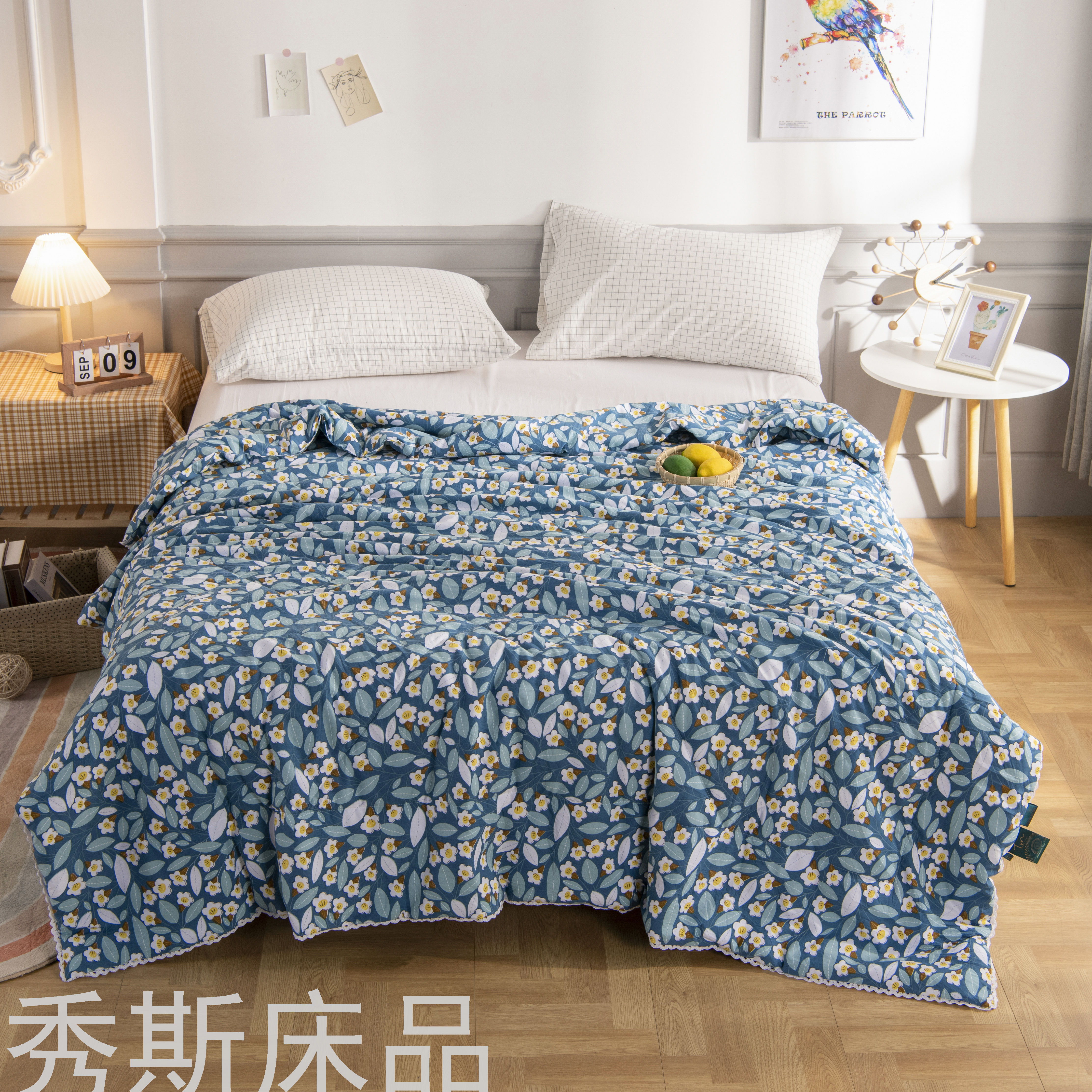 The 2021 new summer quilt, Loka cotton thin core double quilt, spring, autumn and summer space quilt, can be machine washed Application Scenario