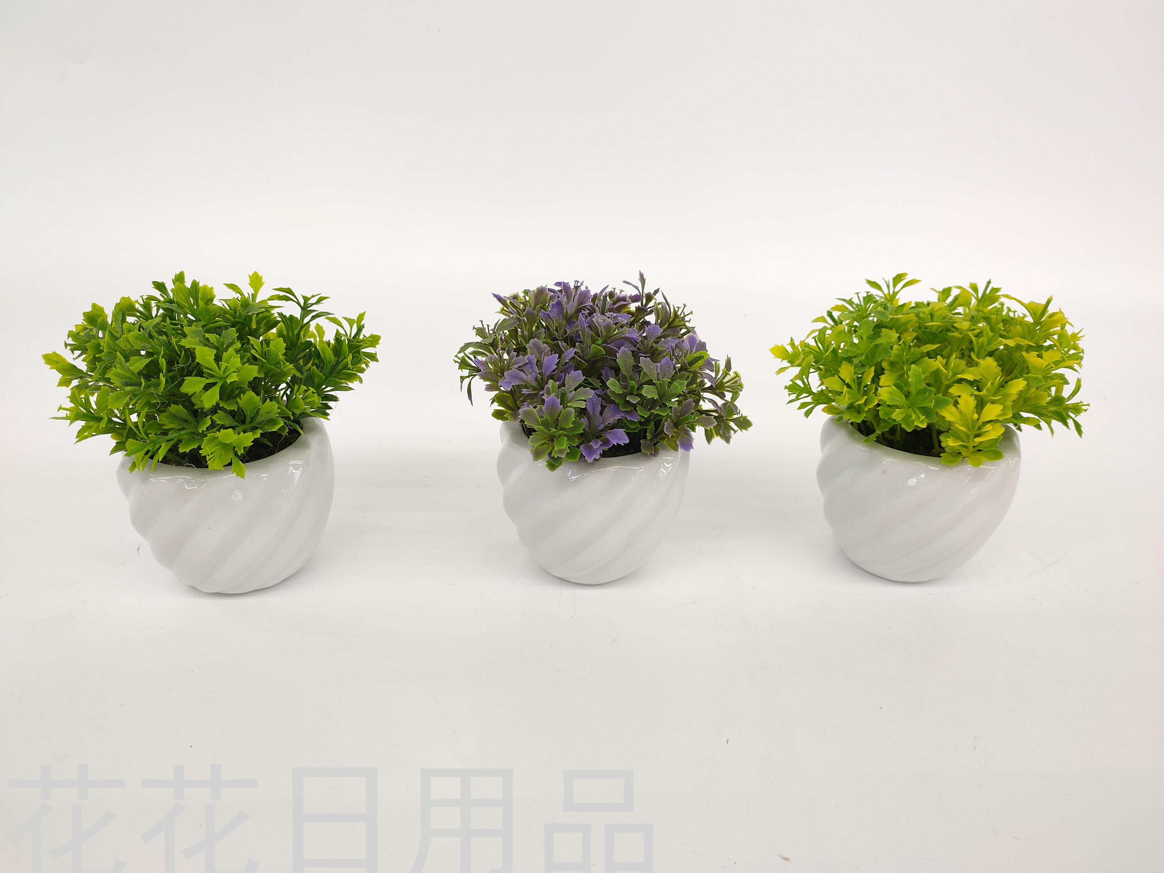Simulation flower false flower ceramic thread basin green plant bonsai decoration sitting room table study and so on thumbnail