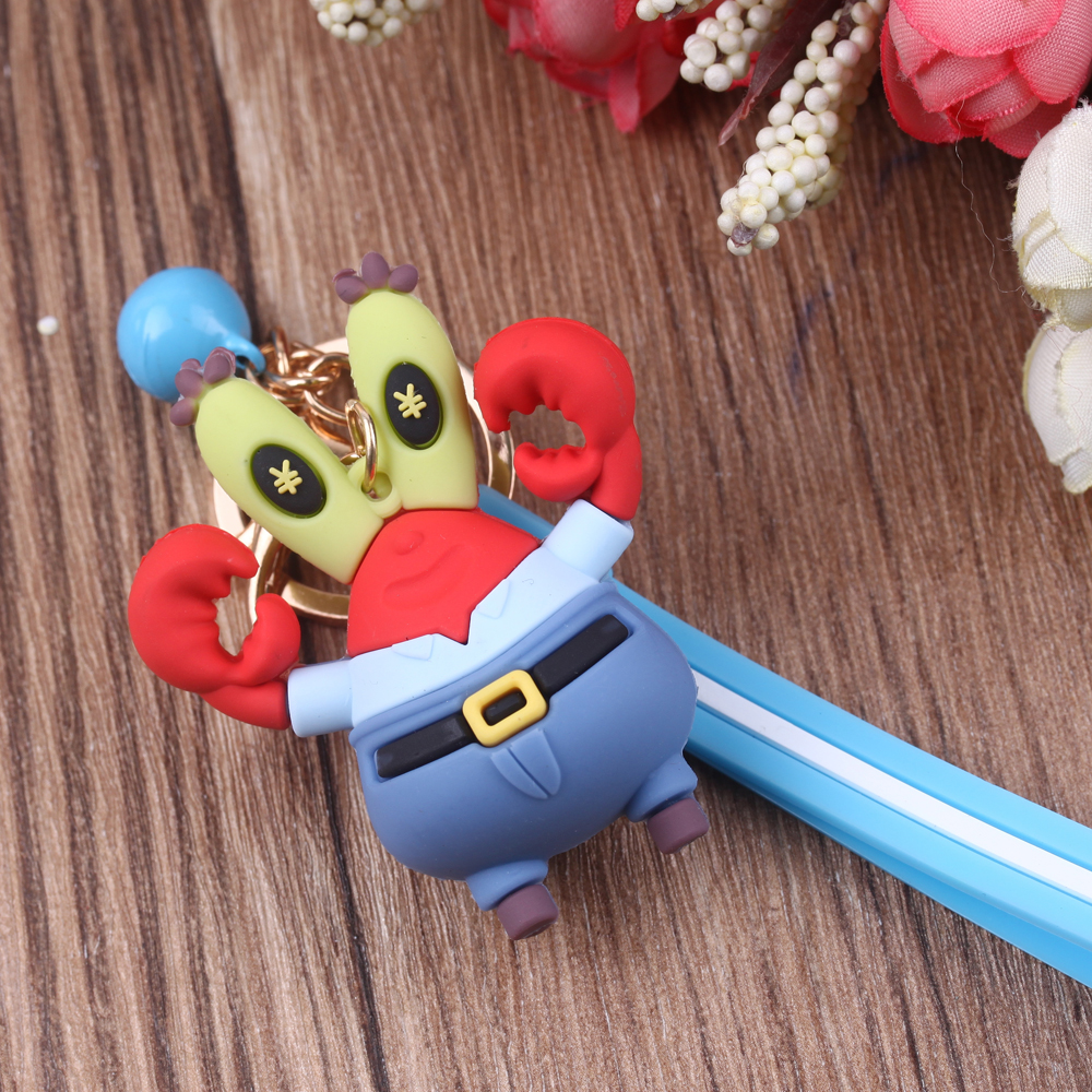 Ten-yuan store keychains, popular keychains for women, car cartoon dolls, pendants, schoolbag decorations, chain rings, rings for men Application Scenario