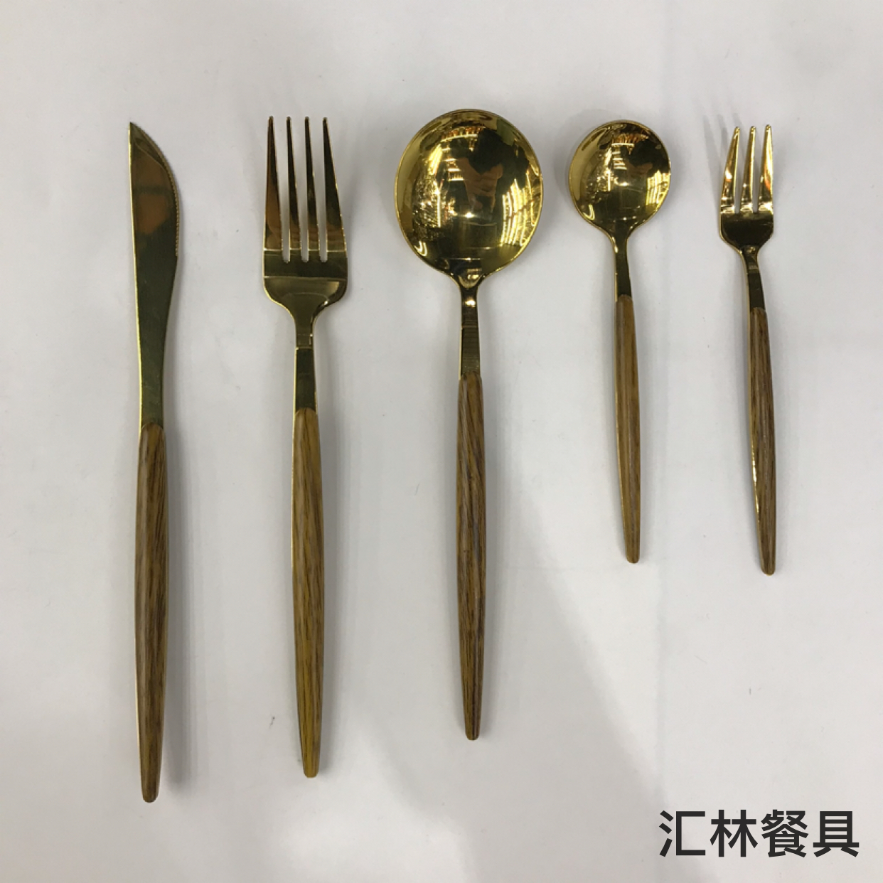 Cross-border hot 430 stainless steel western tableware holder Portugal plated knife, fork and spoon set thumbnail