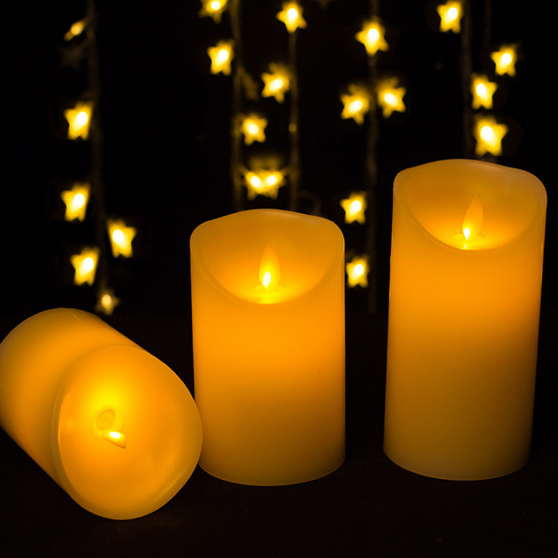 Cross-border led electronic candles for foreign trade, simulation candles, swinging candles, romantic scene arrangement props, electronic candles